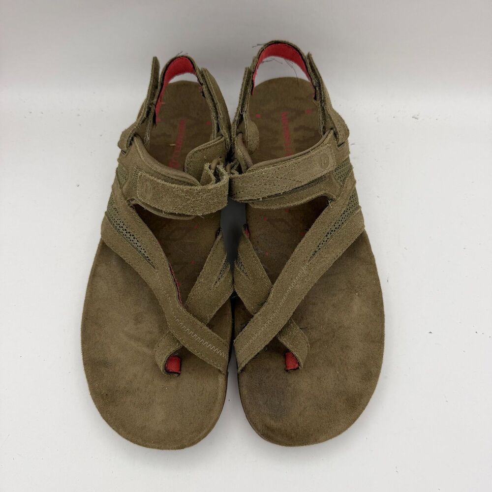 Merrell Kangaroo Air Cushion Women's 11 EU42 Brown Suede Hiking Sandals Comfort